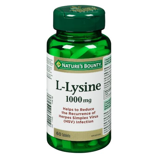 Picture of NATURES BOUNTY L-LYSINE 1000MG  60S                                        