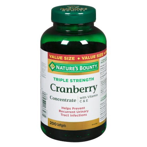 Picture of NATURES BOUNTY CRANBERRY WITH VITAMIN CandE VALUE 200S