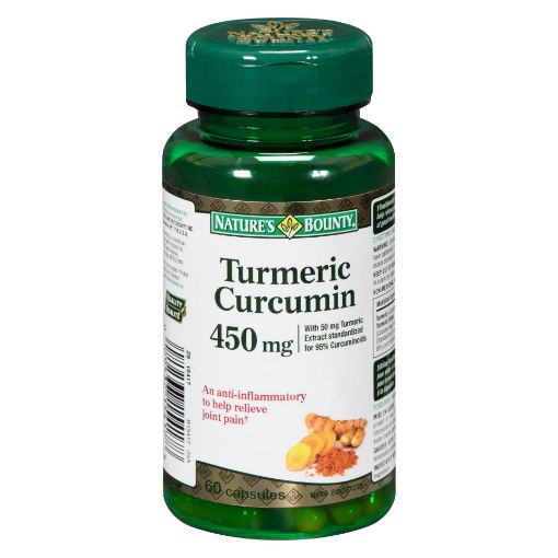 Picture of NATURES BOUNTY TURMERIC CURCUMIN 450MG CAPSULES 60S                        
