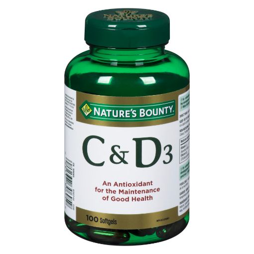 Picture of NATURES BOUNTY VITAMIN D 1000MG and VIT C 500MG 100S