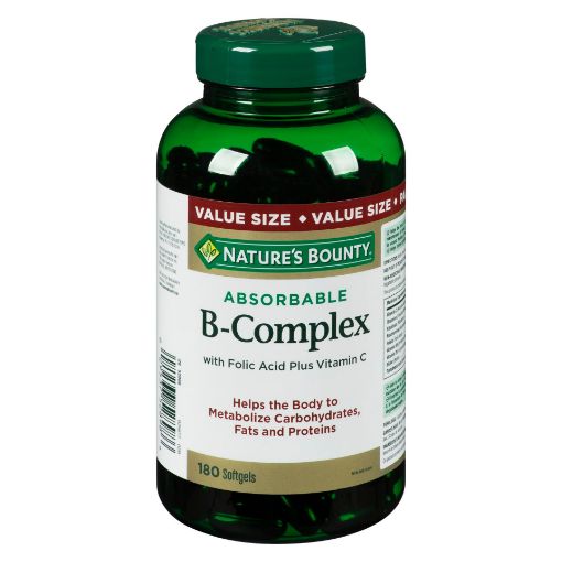 Picture of NATURES BOUNTY SUPER B-COMPLEX SOFTGEL 180S                                