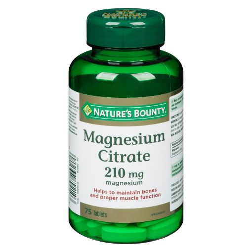 Picture of NATURES BOUNTY MAGNESIUM CITRTE 210MG 75S