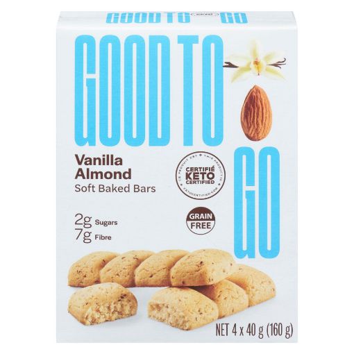 Picture of GOODTO GO SOFT BAKED BARS - VANILLA ALMOND 4X40GR