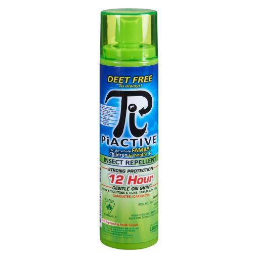 Picture of PIACTIVE INSECT REPELLENT - ORIG 100% DEET FREE 12HR TRAVEL SIZE PUMP 100ML