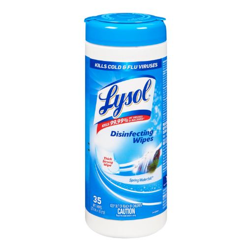 Picture of LYSOL DISINFECTING WIPES - SPRING WATERFALL 35S                            