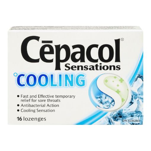 Picture of CEPACOL SENSATIONS LOZENGE - COOLING 16S
