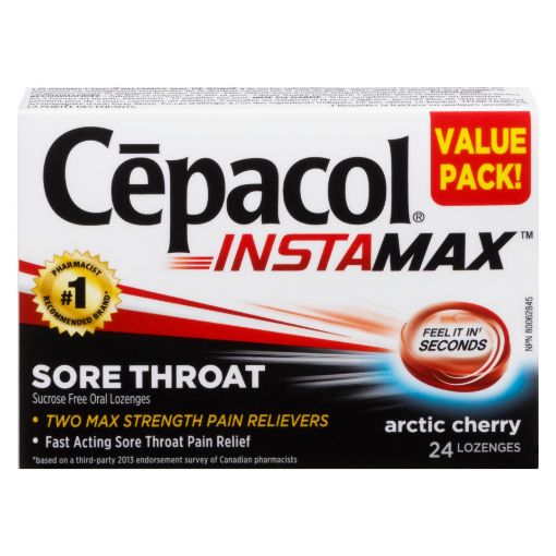 Picture of CEPACOL INSTAMAX SUCROSE FREE - CHERRY 24S                                 
