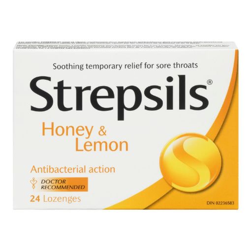 Picture of STREPSILS LOZENGES - HONEY LEMON 24S