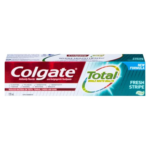 Picture of COLGATE TOTAL TOOTHPASTE - FRESH STRIPE 120ML                              