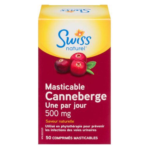 Picture of SWISS NATURAL ONE A DAY CRANBERRY CHEWABLE TAB 500MG 50S                   