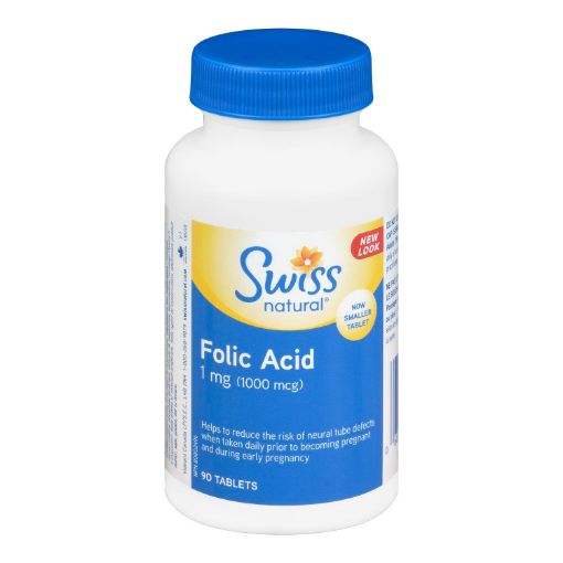 Picture of SWISS NATURAL FOLIC ACID TABLET 1MG 90S                                    