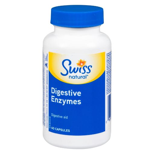 Picture of SWISS NATURAL DIGESTIVE ENZYME CAPLET 500MG 60S                            