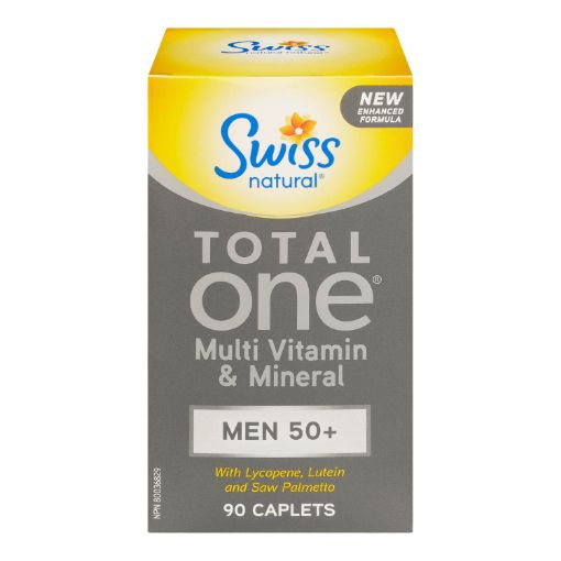 Picture of SWISS NATURAL TOTAL ONE MEN 50+ MULTI VITAMIN and MINERAL CAPLET 90S