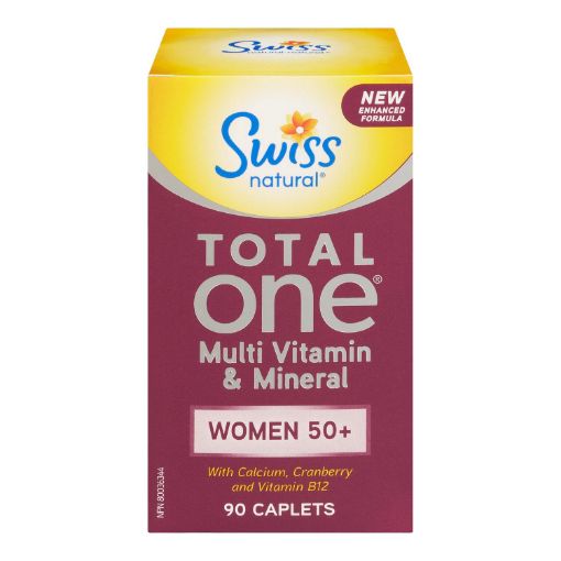 Picture of SWISS NATURAL TOTAL ONE WOMEN 50+ MULTI VITAMIN and MINERAL CAPLET 90S