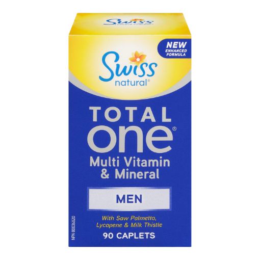Picture of SWISS NATURAL TOTAL ONE MULTI-VITAMINS - MEN 90S                           