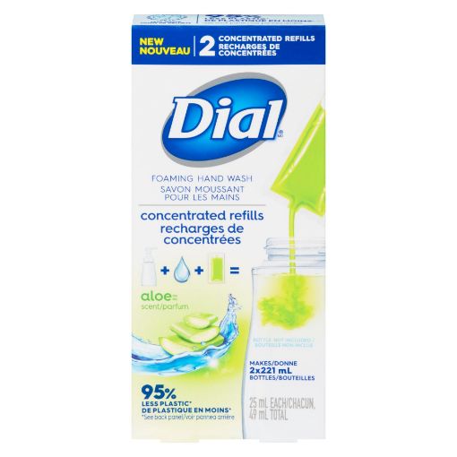 Picture of DIAL FOAMING HAND WASH -  CONCENTRATE - REFILL ALOE 2X25ML