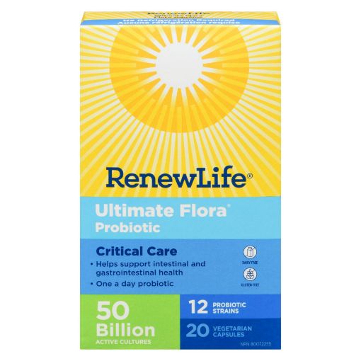 Picture of RENEW LIFE ULTIMATE FLORA PROBIOTIC CRITICAL CARE GO PACK 50B 20S          