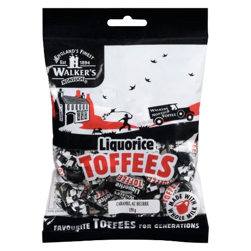 Picture of WALKERS TRADITIONAL - LIQUORICE TOFFEE 12S