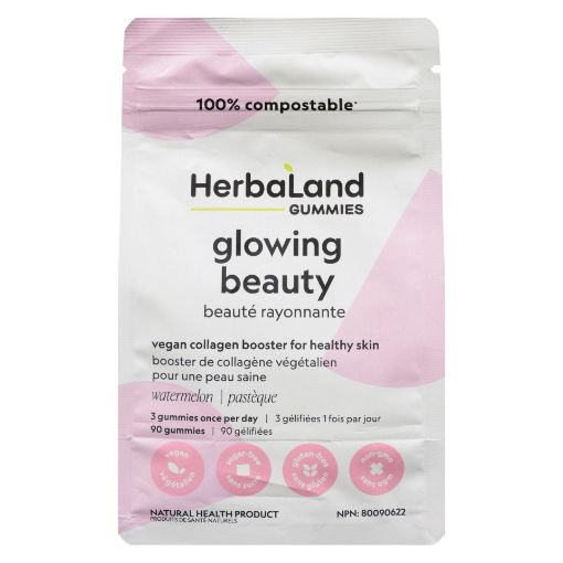 Picture of HERBALAND GLOWING BEAUTY COLLAGEN BOOST GUMMIES FOR ADULTS - WATERMELON FLAVOUR 90S