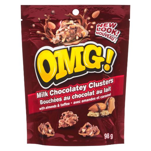 Picture of OMGS MILK CHOCOLATEY - ALMOND CLUSTERS 98GR