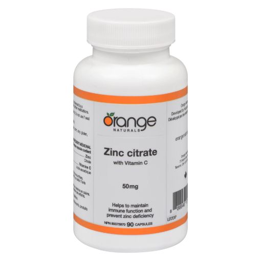 Picture of ORANGE NATURALS ZINC CITRATE 50MG 60S                                      