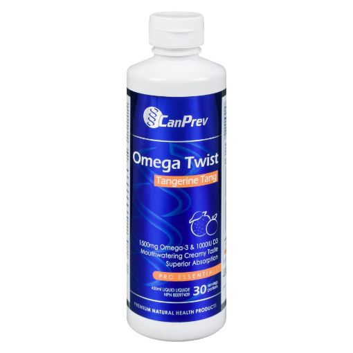Picture of CANPREV OMEGA TWIST - TANGERINE TANG OMEGA-3 1500MG 1000IU D3 - 450ML