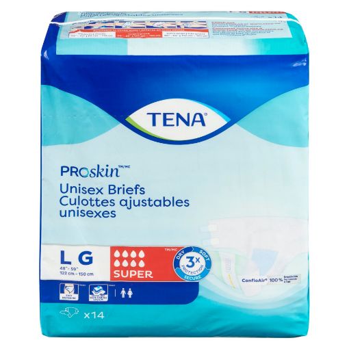 Picture of TENA PROSKIN UNISEX BRIEFS - SUPER - LARGE 14S