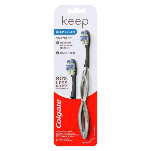 Picture of COLGATE KEEP MANUAL TOOTHBRUSH and REPLACEMENT HEAD STARTER KIT - DEEP CLEAN