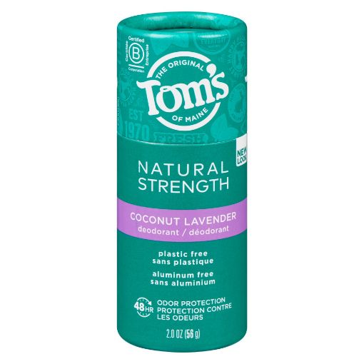 Picture of TOMS NATURAL STRENGTH DEODORANT - COCONUT LAVENDER  PLASTIC FREE 56GR