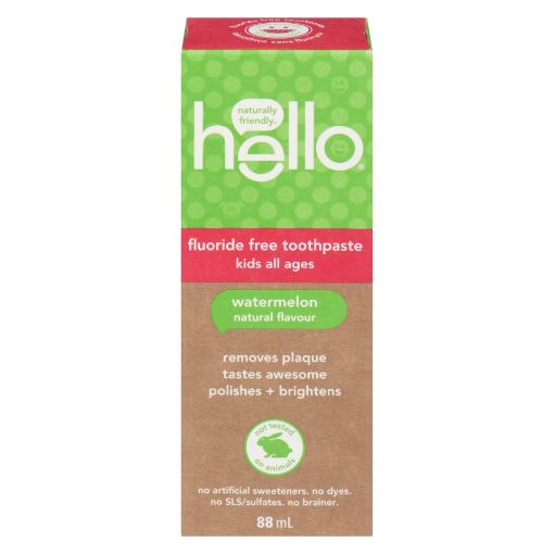 Picture of HELLO KIDS ALL AGES WATERMELON FLUORIDE FREE TOOTHPASTE 88ML