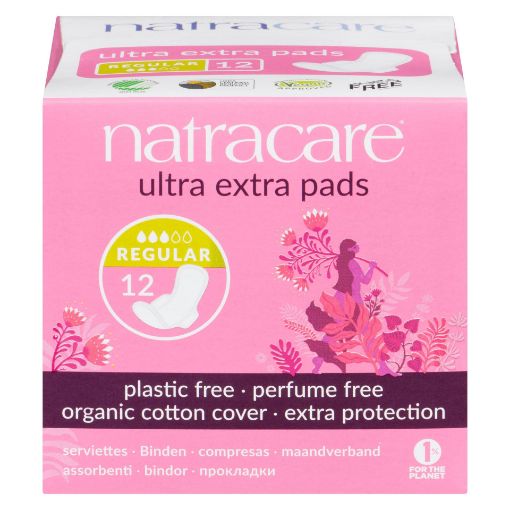 Picture of NATRACARE ULTRA EXTRA PADS W/WINGS NORMAL 12S                              