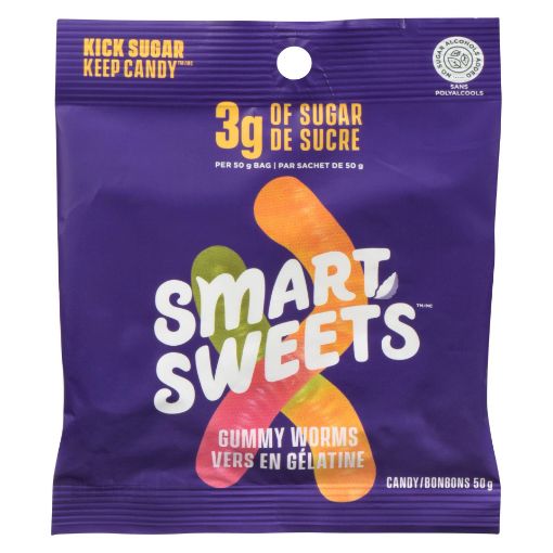 Picture of SMARTSWEETS GUMMY WORMS 50GR