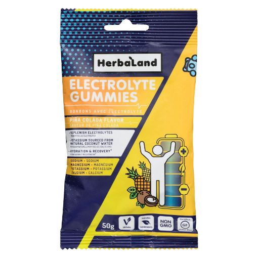 Picture of HERBALAND ELECTROLYTE GUMMY - PINA COLADA 50GR