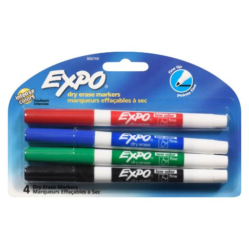Picture of EXPO DRY ERASE LOW ODOR FINE - ASSORTED 4S