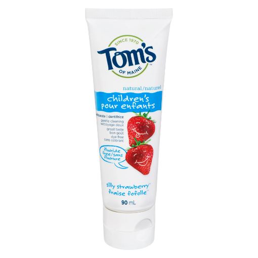 Picture of TOMS OF MAINE CHILDRENS TOOTHPASTE - FLOURIDE-FREE - SILLY STRAWBERRY 90ML