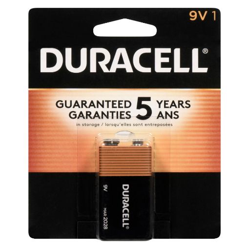 Picture of DURACELL COPPERTOP BATTERIES 9V 1S