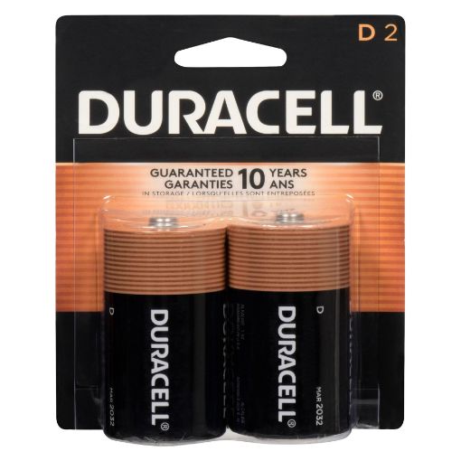 Picture of DURACELL COPPERTOP BATTERIES D 2S
