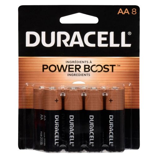 Picture of DURACELL COPPERTOP BATTERIES AA 8S