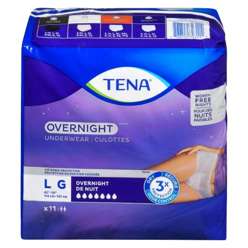 Picture of TENA OVERNIGHT UNDERWEAR - LARGE 11S                                       