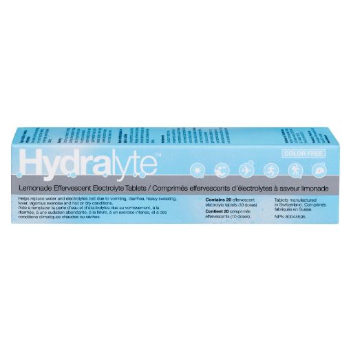 Picture of HYDRALYTE EFFERVESCENT TABLETS - LEMONADE 20S                              