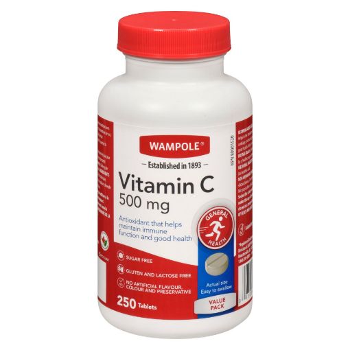 Picture of WAMPOLE VITAMIN C 500MG TABLETS 250S                                       