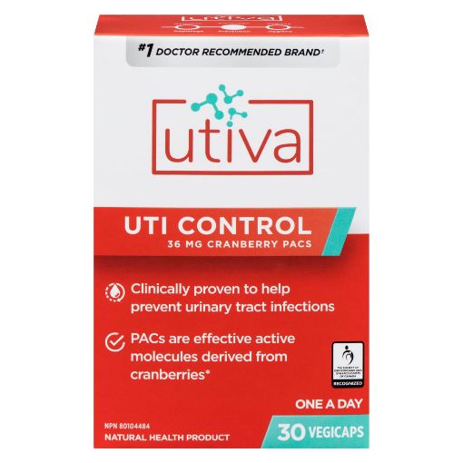 Picture of UTIVA CRANBERRY PACS CAPSULES 36MG 30S
