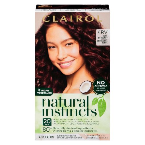 Picture of CLAIROL NATURAL INSTINCTS HAIR COLOUR - 4VR DARK BURGUNDY - RICH PLUM