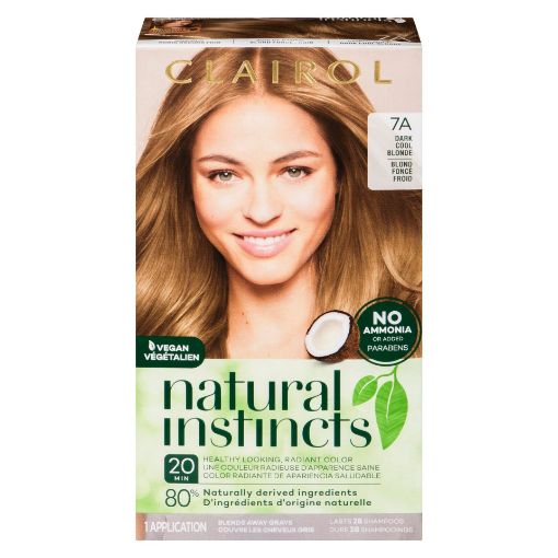 Picture of CLAIROL NATURAL INSTINCTS HAIR COLOUR - 7A DARK COOL BLONDE - SANDALWOOD   