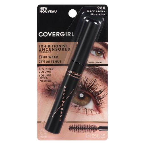 Picture of COVERGIRL EXHIBITIONIST UNCENSORED MASCARA - BLACK BROWN                   
