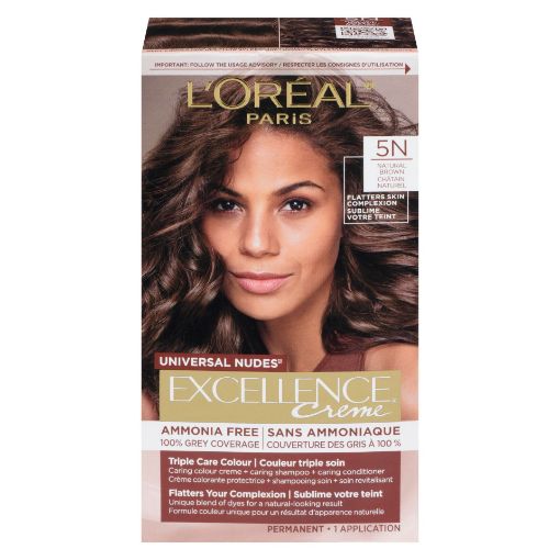 Picture of LOREAL EXCELLENCE NUDES HAIR COLOUR - NATURAL BROWN 5N