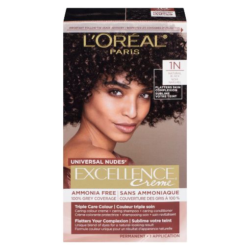 Picture of LOREAL EXCELLENCE NUDES HAIR COLOUR - NATURAL BLACK 1N