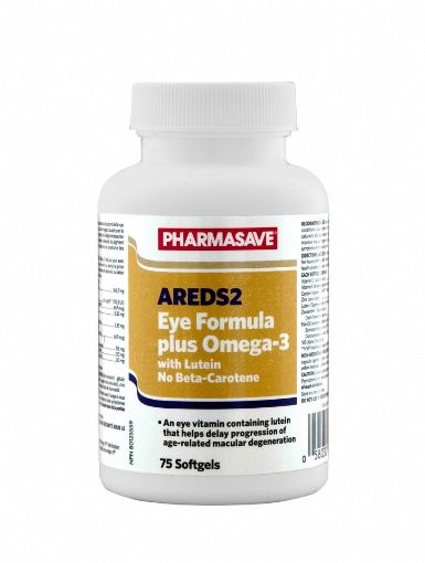Picture of PHARMASAVE AREDS2 PLUS OMEGA-3 CAPSULES 75S