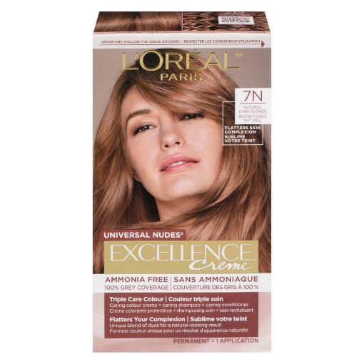 Picture of LOREAL EXCELLENCE NUDES HAIR COLOUR - NATURAL DARK BLONDE 7N