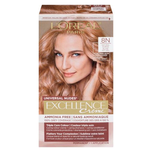 Picture of LOREAL EXCELLENCE NUDES HAIR COLOUR - NATURAL BLONDE 8N